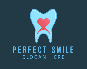 Dentures - Heart Tooth Treatment logo design