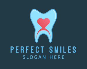 Dentures - Heart Tooth Treatment logo design