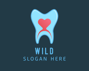 Dentist - Heart Tooth Treatment logo design