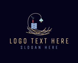 Lamp - Home Decor Furniture logo design