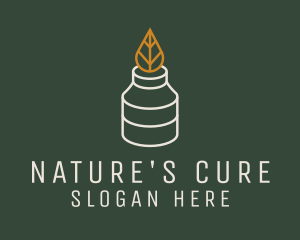 Natural Organic Bottle logo design