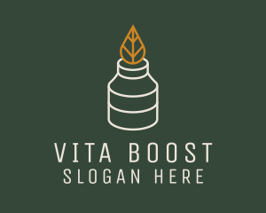 Vitamin - Natural Organic Bottle logo design