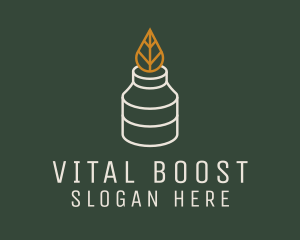 Supplement - Natural Organic Bottle logo design