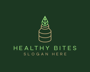 Natural Organic Bottle logo design