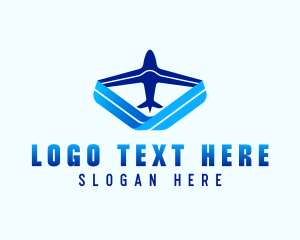 Logistics - Delivery Flight Plane logo design