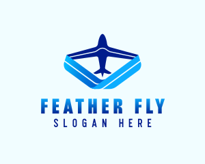 Delivery Flight Plane logo design