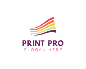 Printer - Modern Generic Wave logo design