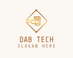 Tech Crypto Letter D logo design