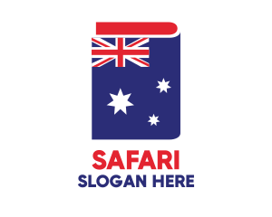 Australia Flag Book Logo