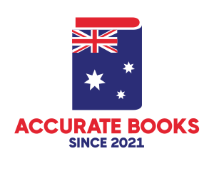 Australia Flag Book logo design