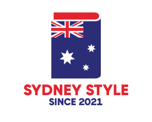 Sydney - Australia Flag Book logo design