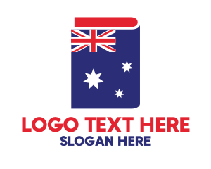 Australia Flag Book Logo