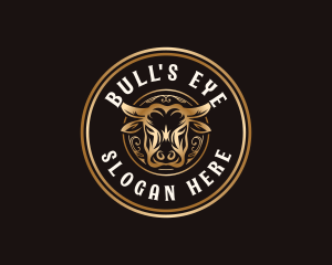 Horn Bull Ranch logo design