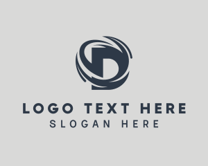 Lettermark - Swoosh Company Brand Letter D logo design