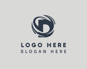 Swoosh - Swoosh Company Brand Letter D logo design