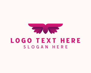 Angelic - Holistic Angel Wings logo design