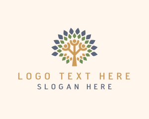 Botanical - Tree Leaf Community logo design