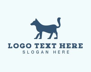 Dog & Cat Silhouette logo design