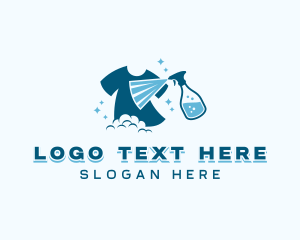 Dry Cleaning - Clothes Fabric Spray logo design