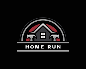 Home Roofing Hammer Tool logo design