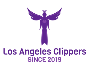 Purple Heart Angel logo design