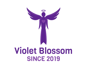 Purple Heart Angel logo design