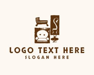 Home Decor - Rustic Furniture Upholstery logo design