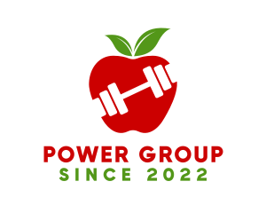 Gym - Apple Health Diet logo design