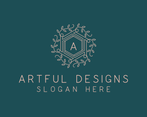 Botanical Herbal Vines logo design