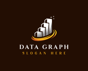 Building Graph Chart logo design