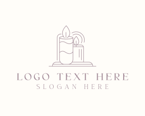 Candle - Candle Wax Decoration logo design