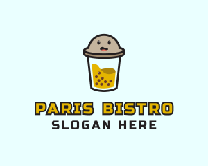 Boba Milk Tea logo design