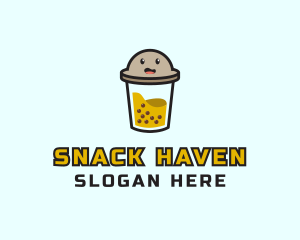 Boba Milk Tea logo design