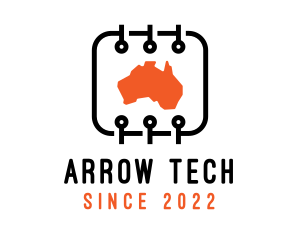 Digital Tech Map Australia logo design