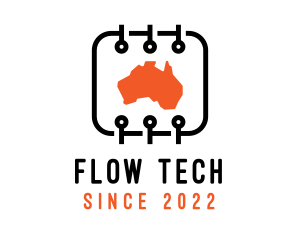 Digital Tech Map Australia logo design