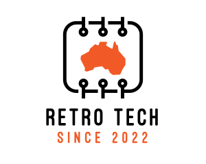 Digital Tech Map Australia logo design