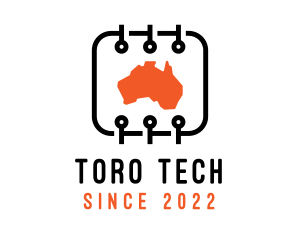 Digital Tech Map Australia logo design