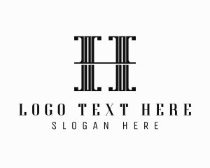 Letter H - Hotel Property Structure logo design