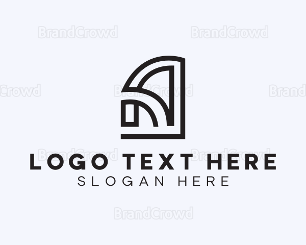 Geometric Firm Letter A Logo