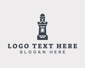 Law Firms - Medieval Tower Fortress logo design