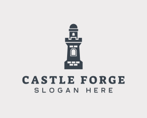 Medieval Tower Fortress logo design