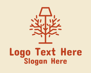Orange Lamp Decor Logo