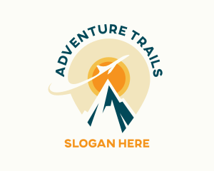 Sun Mountain Travel Destination  logo design