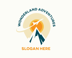 Sun Mountain Travel Destination  logo design