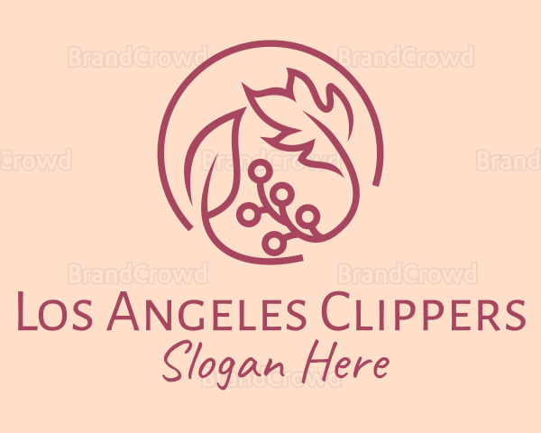 Pink Floral Ornament Logo