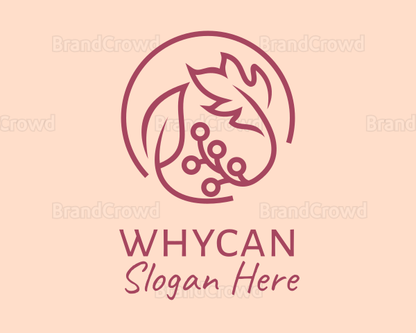 Pink Floral Ornament Logo