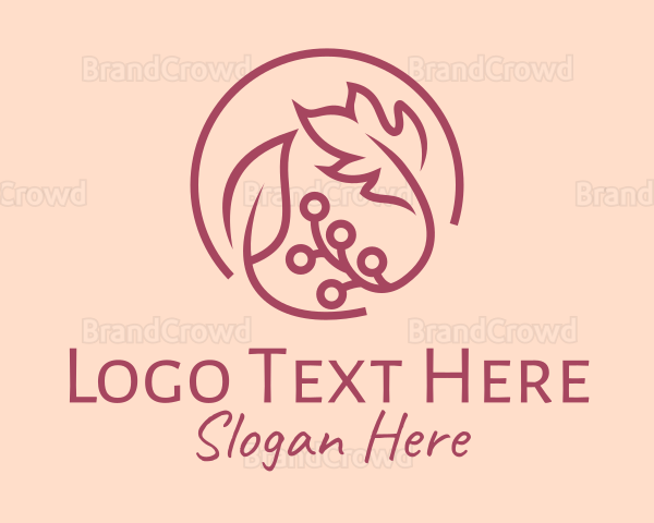 Pink Floral Ornament Logo