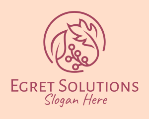 Pink Floral Ornament  logo design