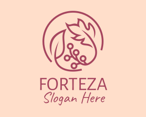 Pink Floral Ornament  logo design