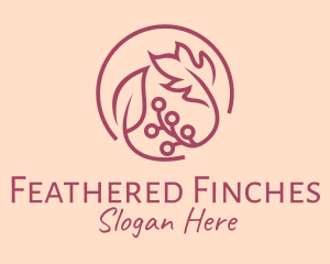 Pink Floral Ornament  logo design